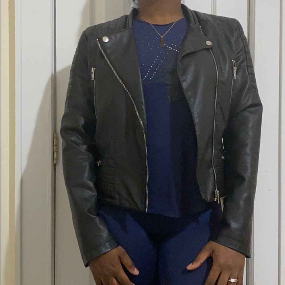 Faux Leather Jacket